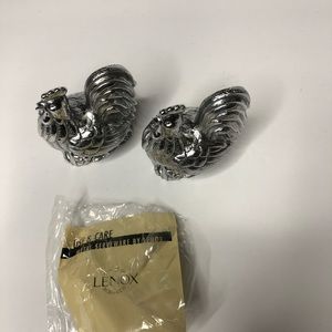 Lenox Rooster Salt and Pepper Shakers - Si…